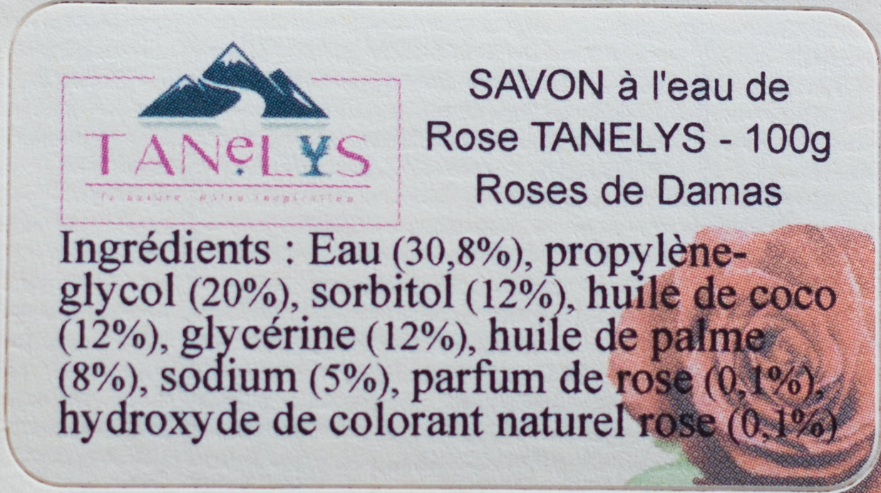 Savon à l'eau de rose